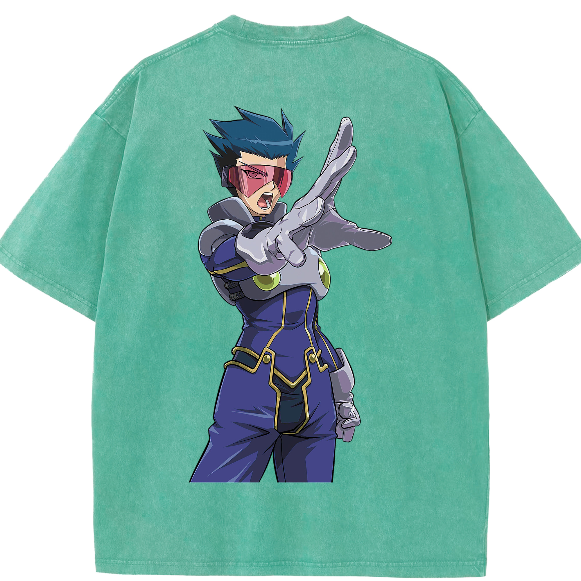 （画像用） 遊☆戯☆王 Yu-Gi-Oh! 綿100% ヴィンテージ風 半袖Tシャツ（背面プリント）